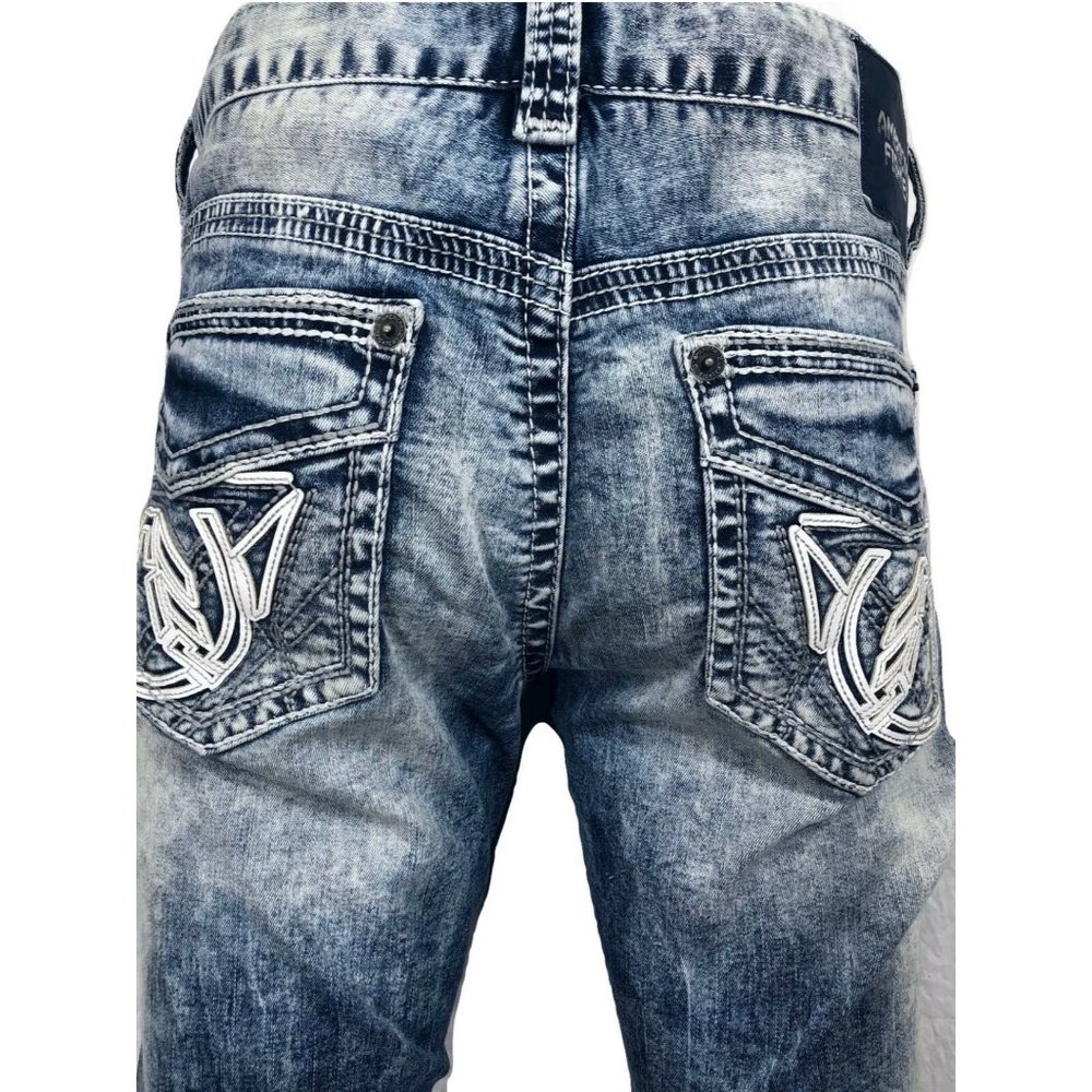 AMERICAN FIGHTER Men Denim Jeans LEGEND REVEL BRON - Picture 9 of 12